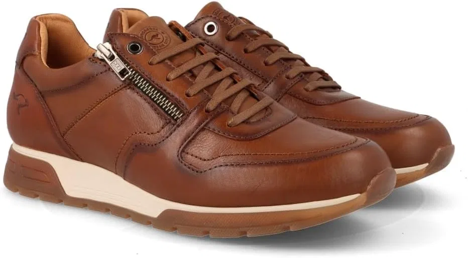 Мужские кожаные кроссовки на молнии Kangaroos 933-13, Leather — фото 3