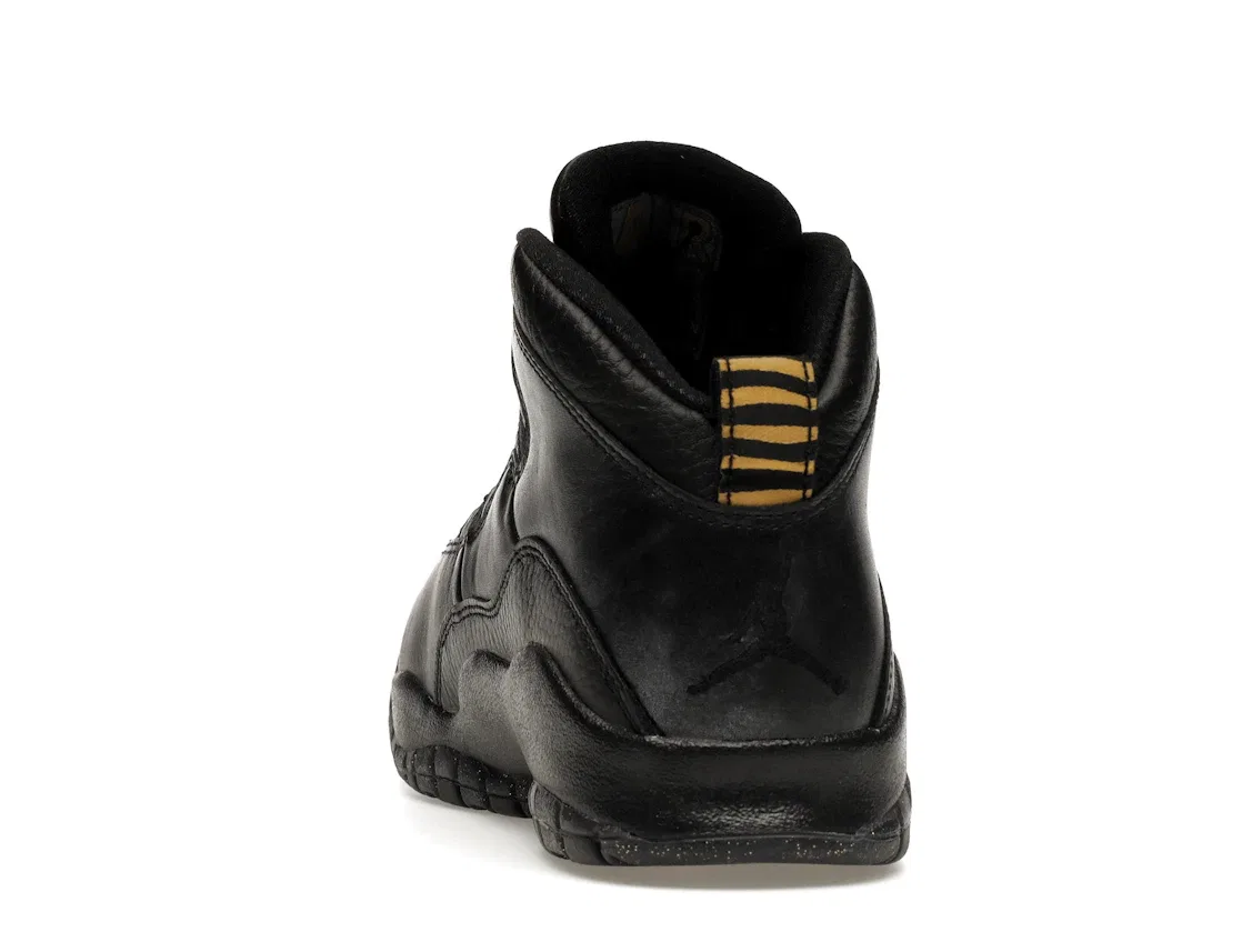 Детские кроссовки Lifestyle Jordan 10 Retro Jordan, Black/Dark Grey-Metallic Gold — фото 4