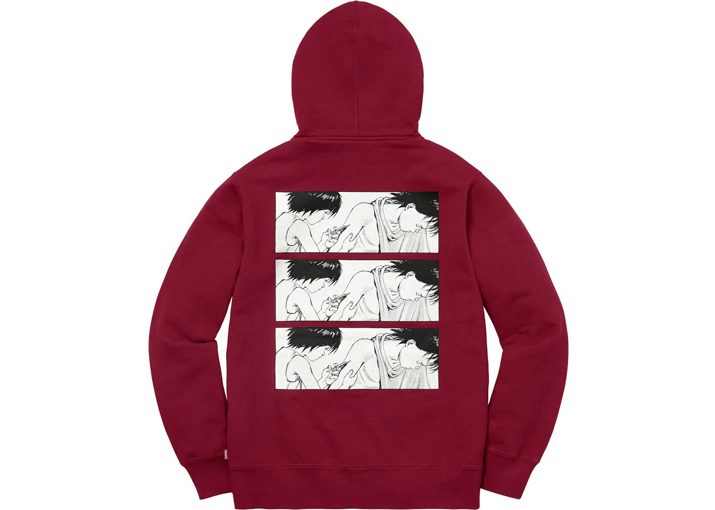 Мужской свитшот Supreme AKIRA Syringe Zip Up Sweatshirt, Cardinal — фото 2