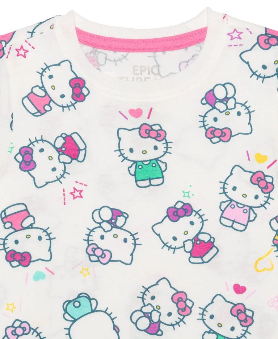 Футболка с принтом Hello Kitty Epic Threads, Angel White — фото 3