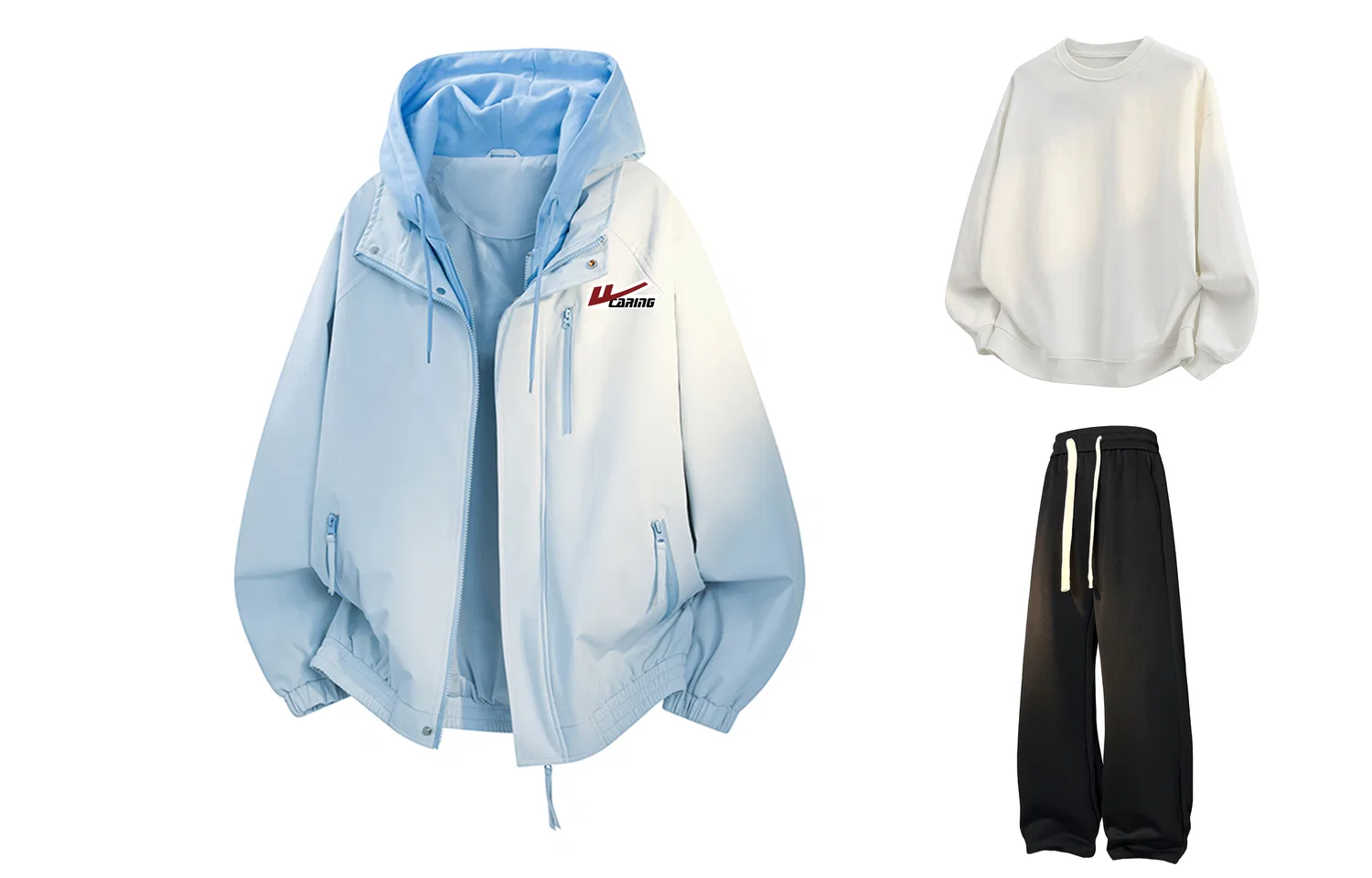 Детский спортивный комплект из трех предметов с нашивками Casual Sportswear WARRIOR — фото 3