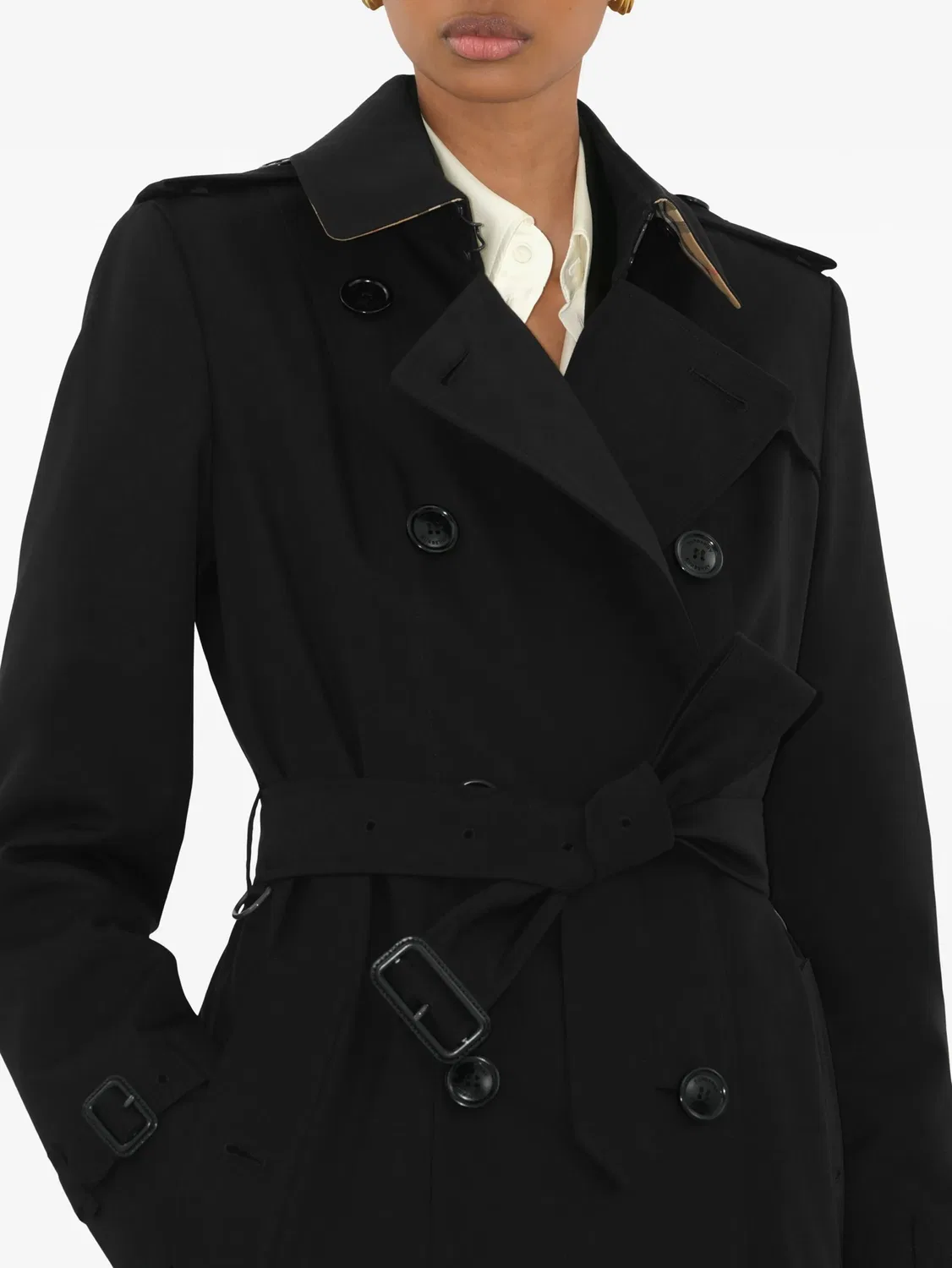 Burberry Тренч из черного габардина — фото 4