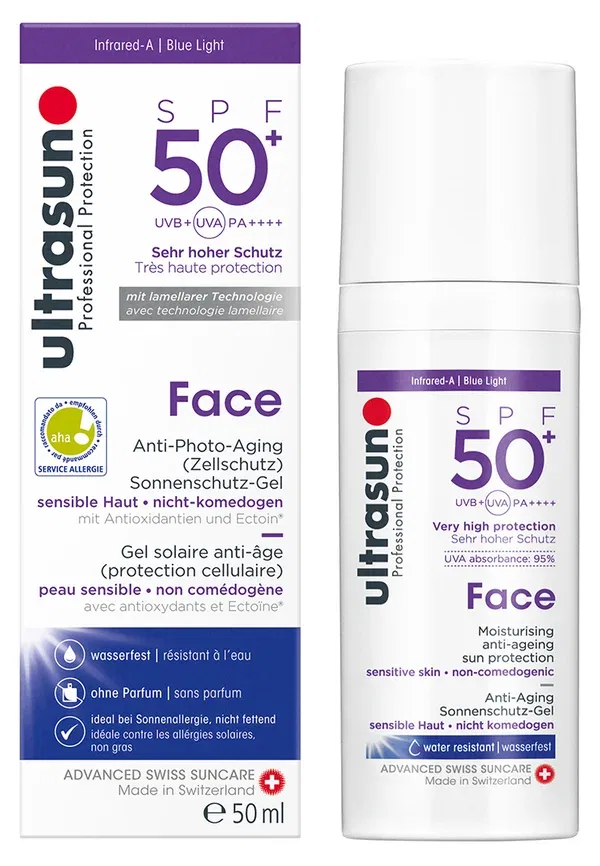Солнцезащитный гель Face spf50+ Ultrasun, 50 мл — фото 2