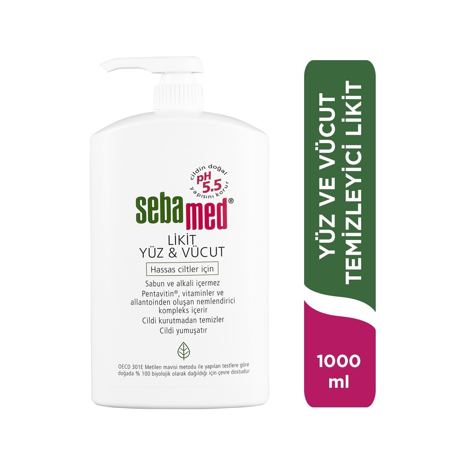 

Очищающее средство Sebamed Liquid для лица и тела, 1000 мл