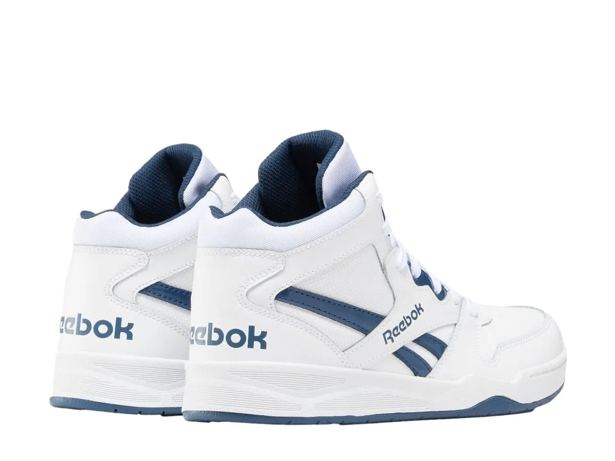 Детские кроссовки для мальчиков с высоким берцем Bb4500 Court Reebok, Ftwwht Ftwwht Batblu — фото 3