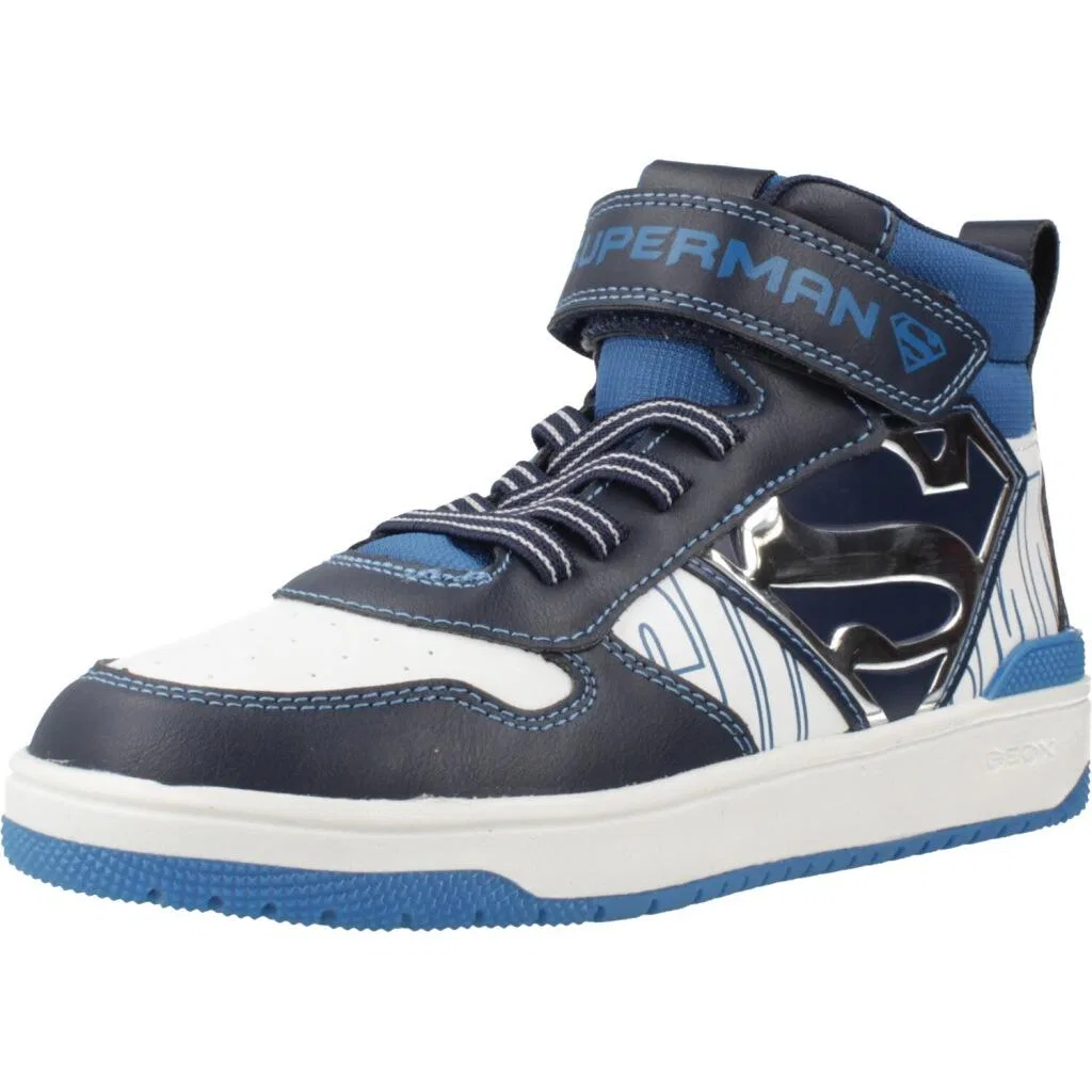 Детские кроссовки с принтом J Washiba Boy Geox, Blau Navyblau Weiss