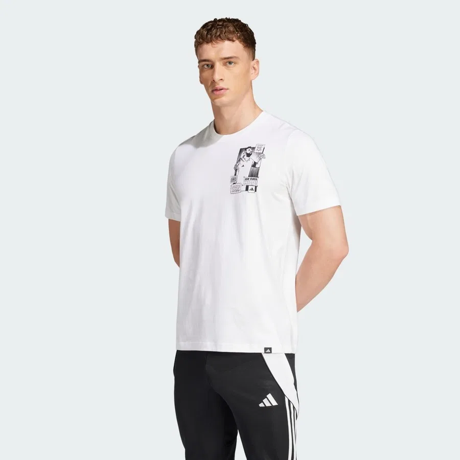 Футболка с принтом Messi Icon Graphic Tee adidas, Белый