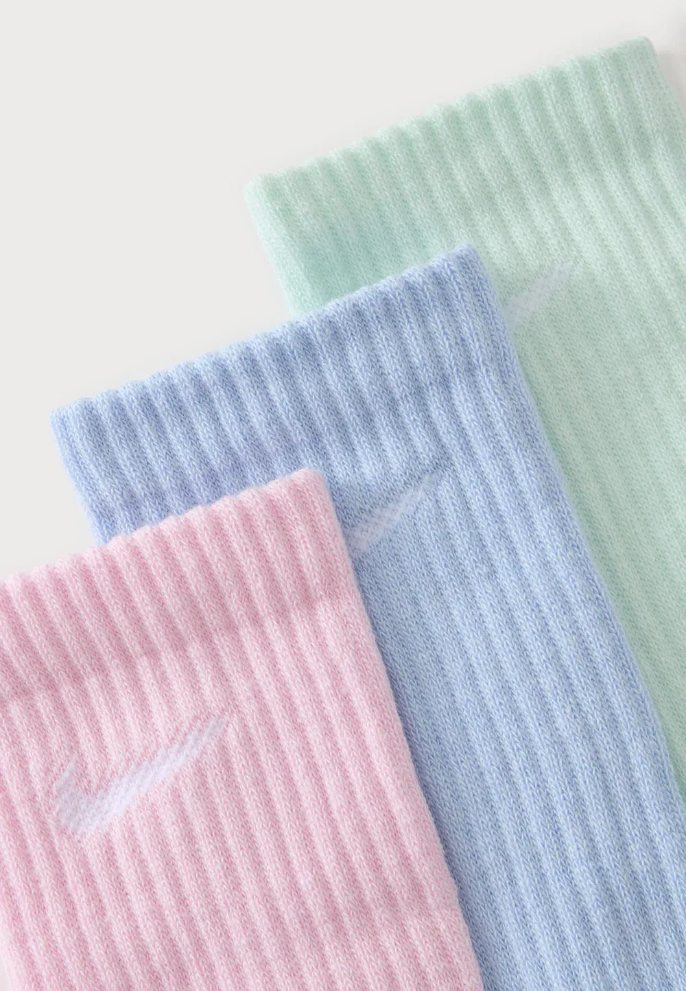 Повседневные спортивные носки Cush Crew, комплект из 3 пар Nike Performance, Pink/Blue/Light Green — фото 2