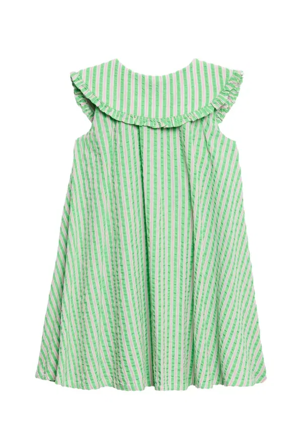 Платье-рубашка хлопковое полосатое Shirt dress Marks & Spencer, multi, мультиколор — фото 2