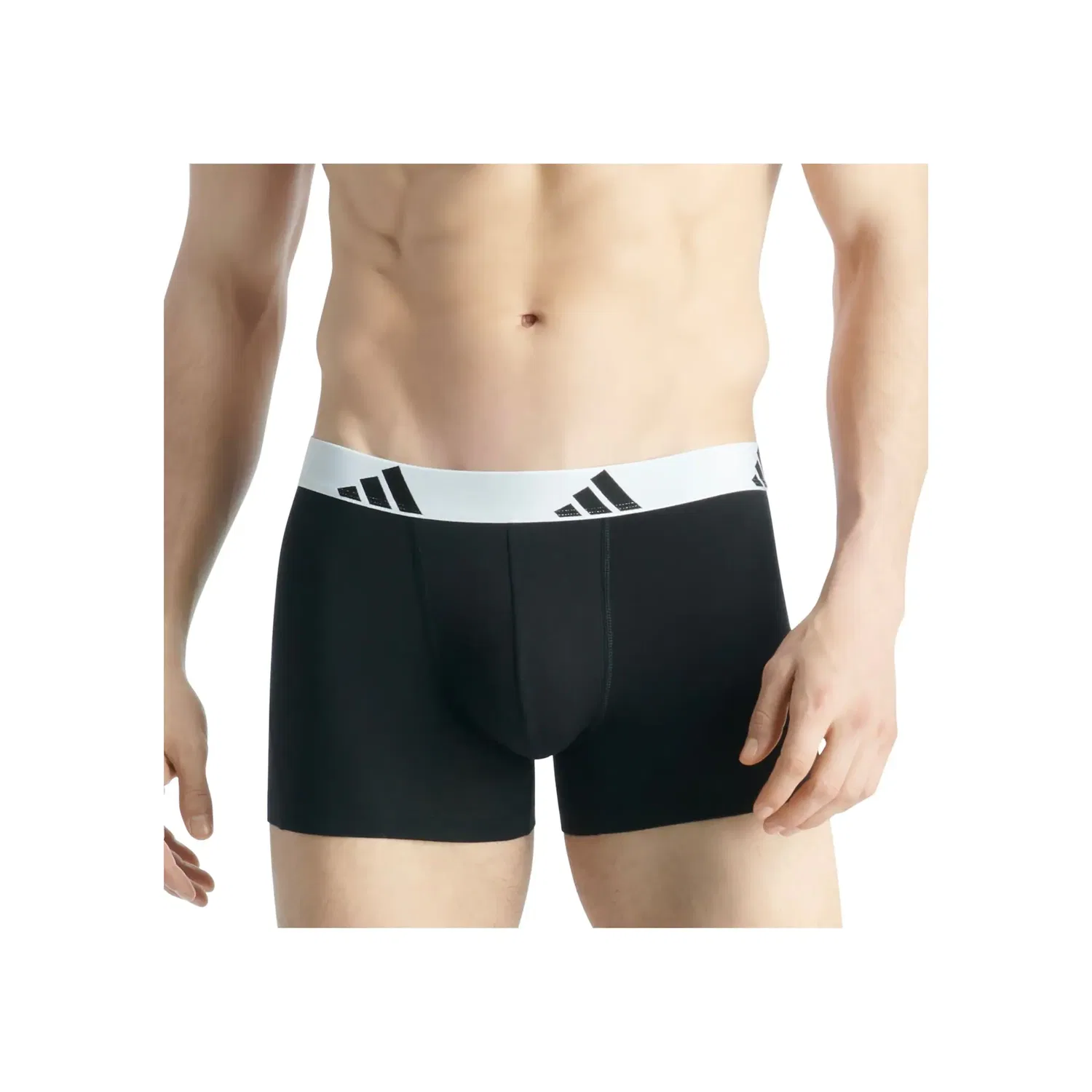 Мужские боксеры из стрейч-хлопка Adidas Originals, Black/Black/White — фото 3