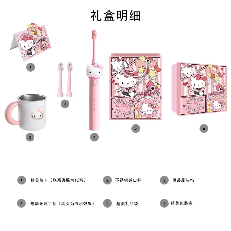 Электрическая зубная щетка Sanrio Soundwave, Pink — фото 3