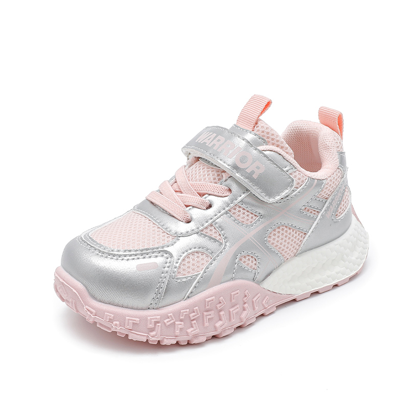 

WARRIOR Абразивоустойчивые легкие амортизирующие нескользящие повседневные кроссовки Silver Pink для детей