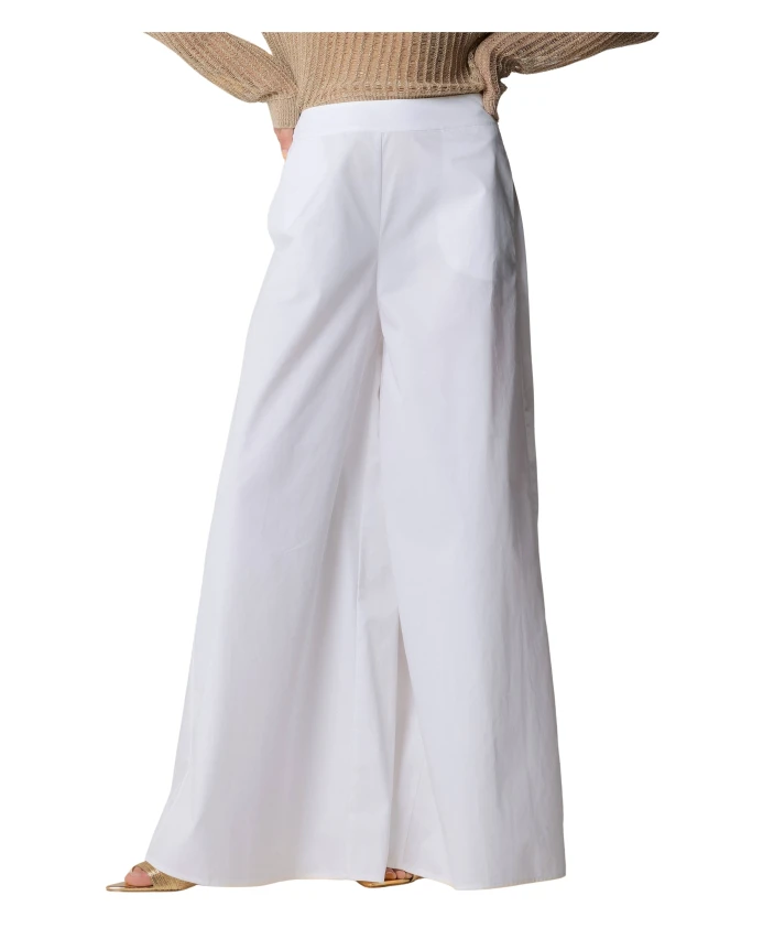 

Брюки с высокой талией и широкими штанинами Kocca, белый