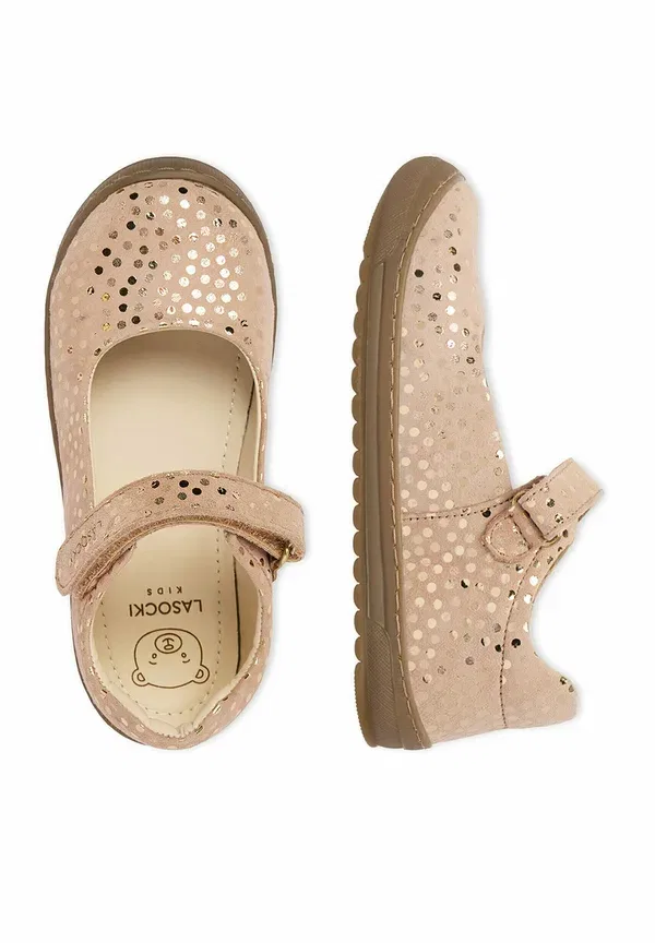 Балетки с застежкой-липучкой ci12-belka-22 Lasocki Kids, beige, бежевый — фото 3