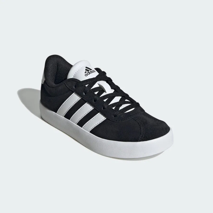 Кроссовки с суетовым верхом Sportswear ID6313 VL Court 3.0 adidas, Черно-белый — фото 4