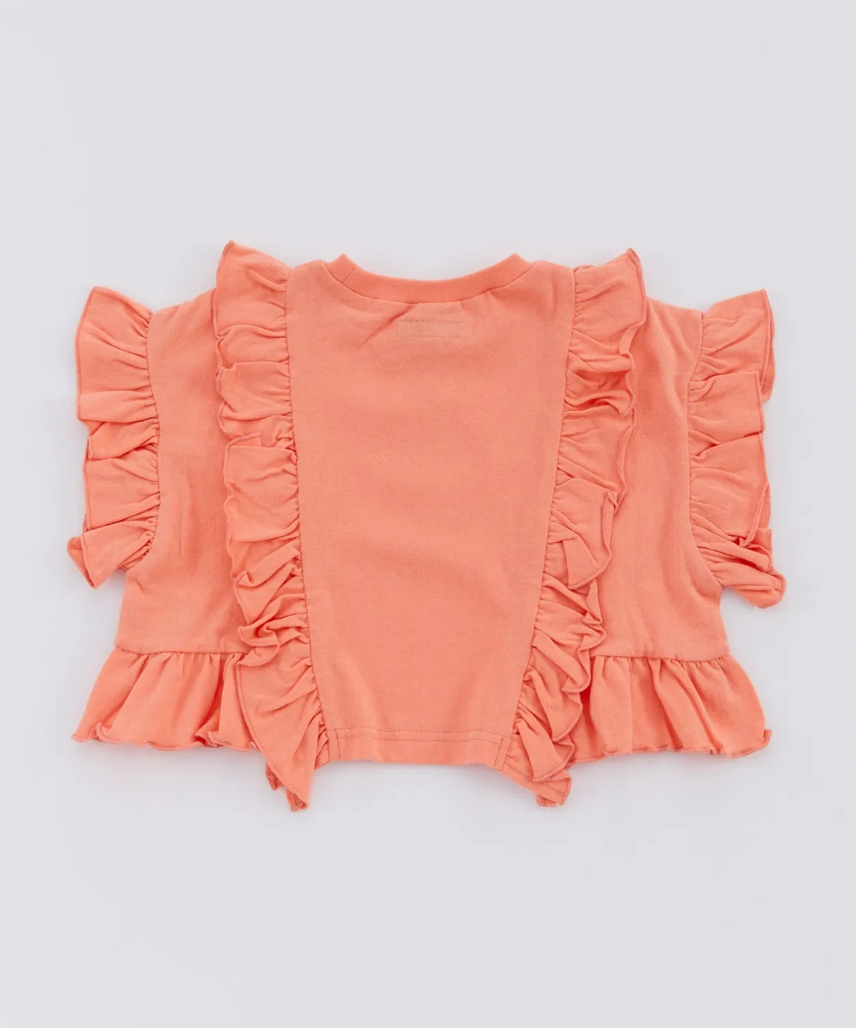 Детская футболка с рюшами Jr. Frill T-shirt Ocean&Ground, Charcoal — фото 2