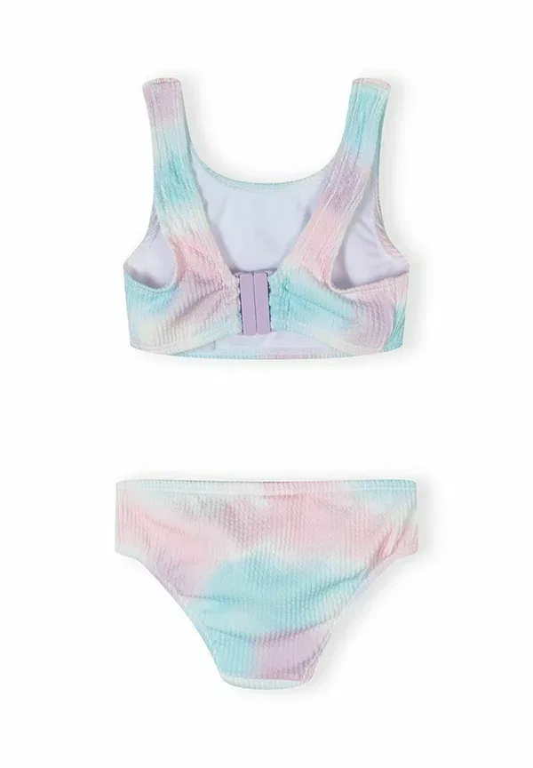 Купальник раздельный с принтом 2 piece set - bikini Minoti, Light Pink, Turquoise, светло-розовый/бирюзовый — фото 2