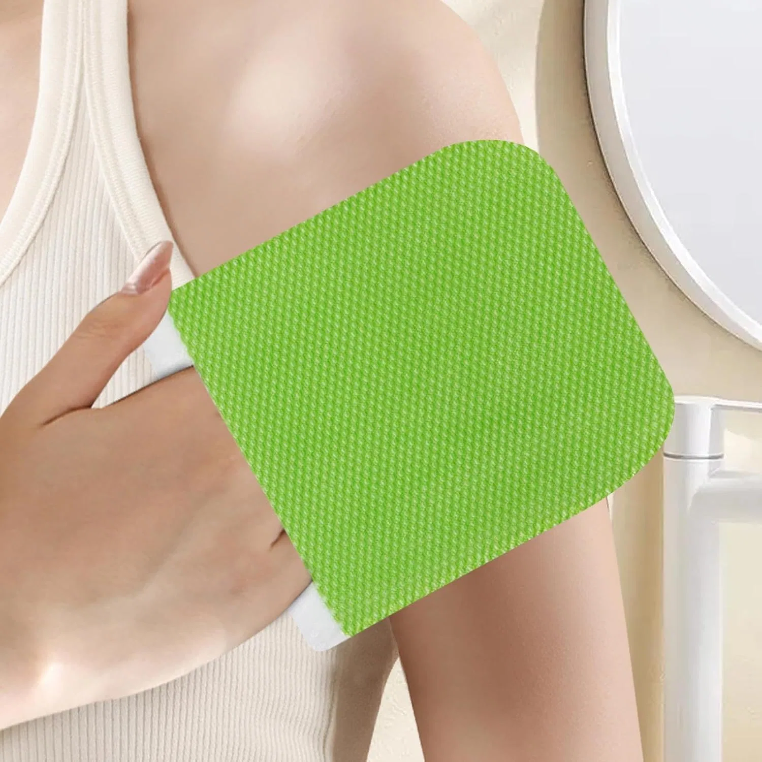 Двусторонняя мочалка Body Peeling Pad, Green Generisch — фото 3