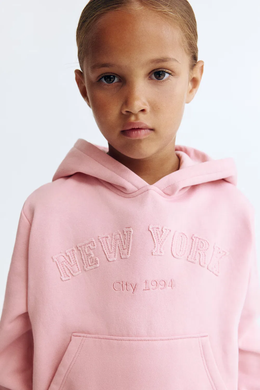 Худи с мягкой внутренней подкладкой H&M, Hellrosa/New York — фото 2