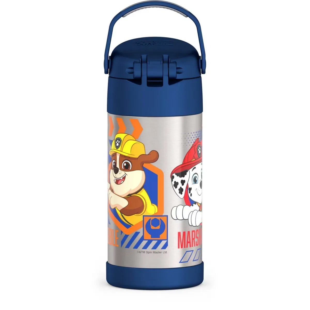 Детская бутылка для воды 350 мл с трубочкой и ручкой PAW Patrol Thermos, Paw Patrol — фото 4