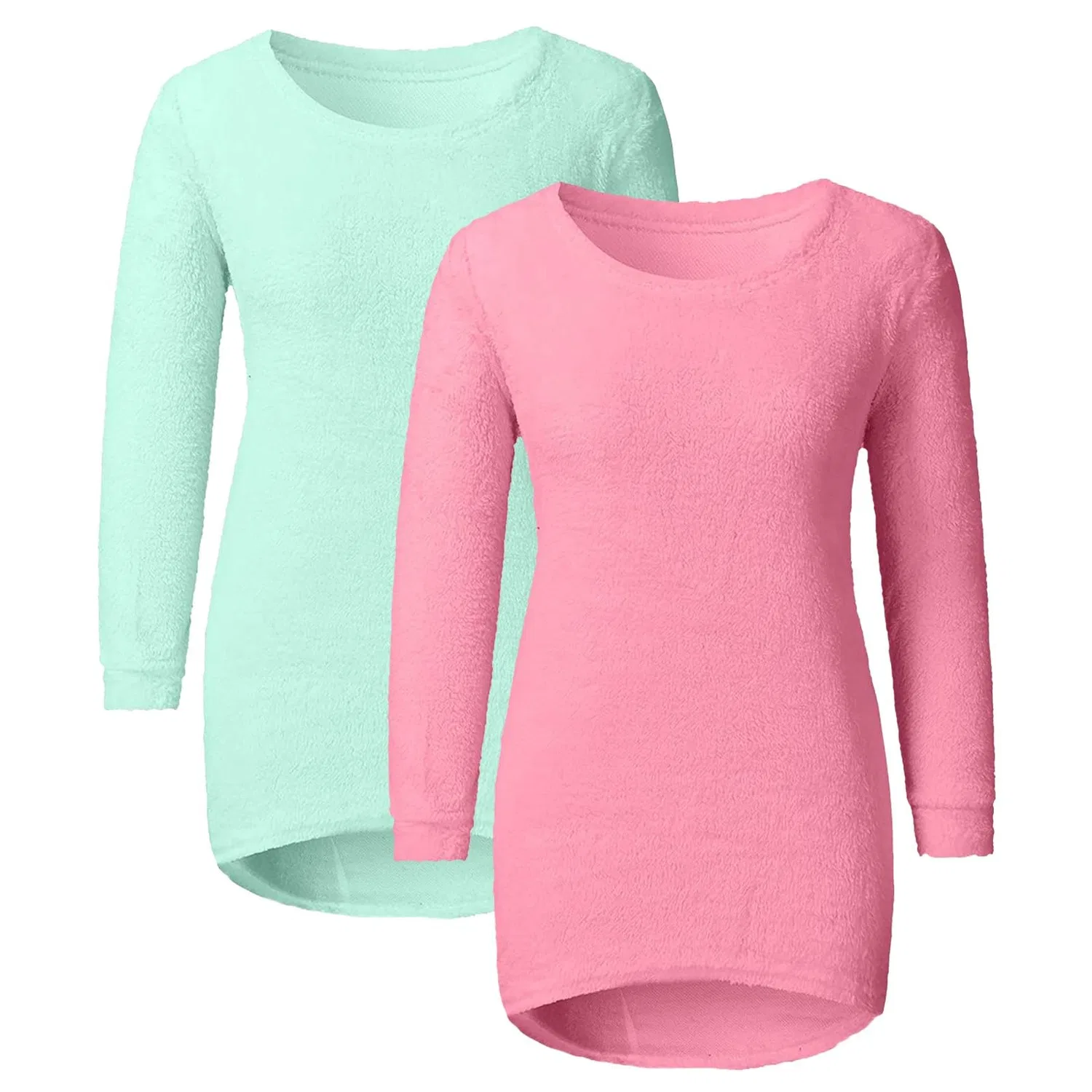 Женский свитер с кружевом и длинным рукавом, модель HUIFUAO, Z21 Green + Hot Pink — фото 3