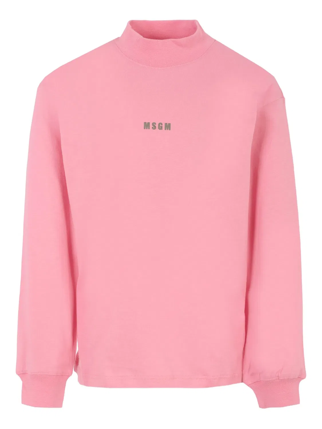 Топ с логотипом и стойкой MSGM, розовый