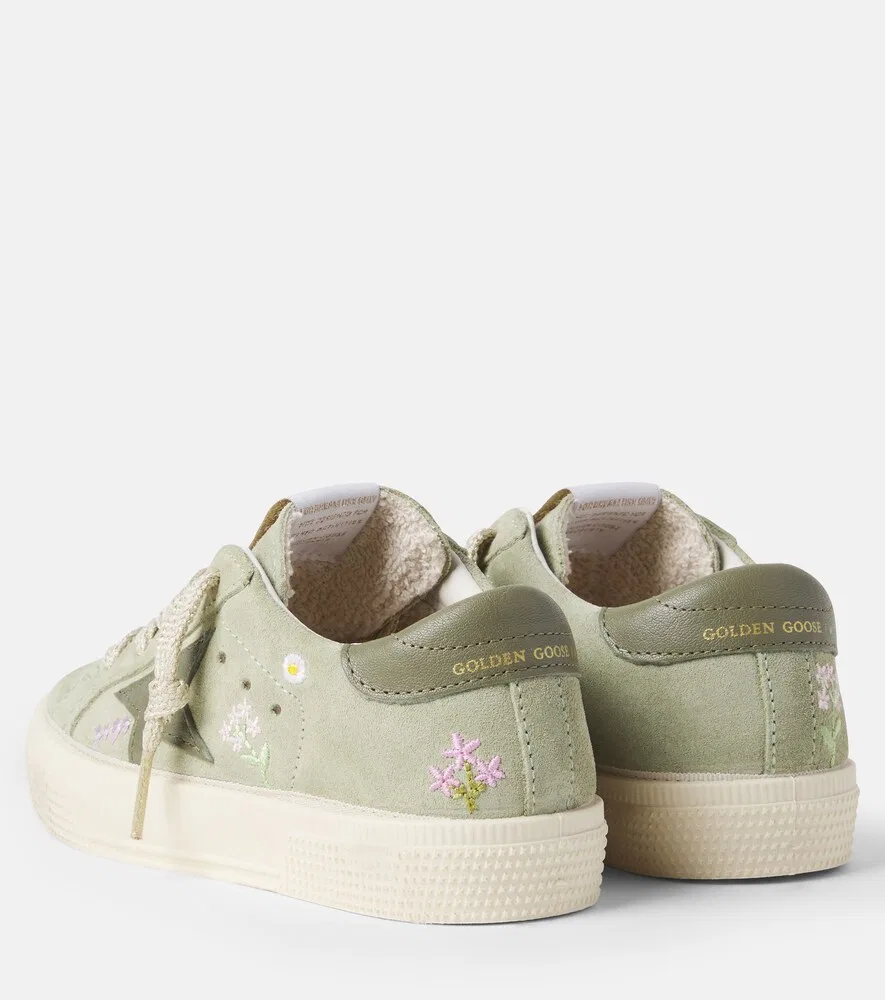 Замшевые кроссовки Golden Goose Golstar Bonpoint, зеленый — фото 3