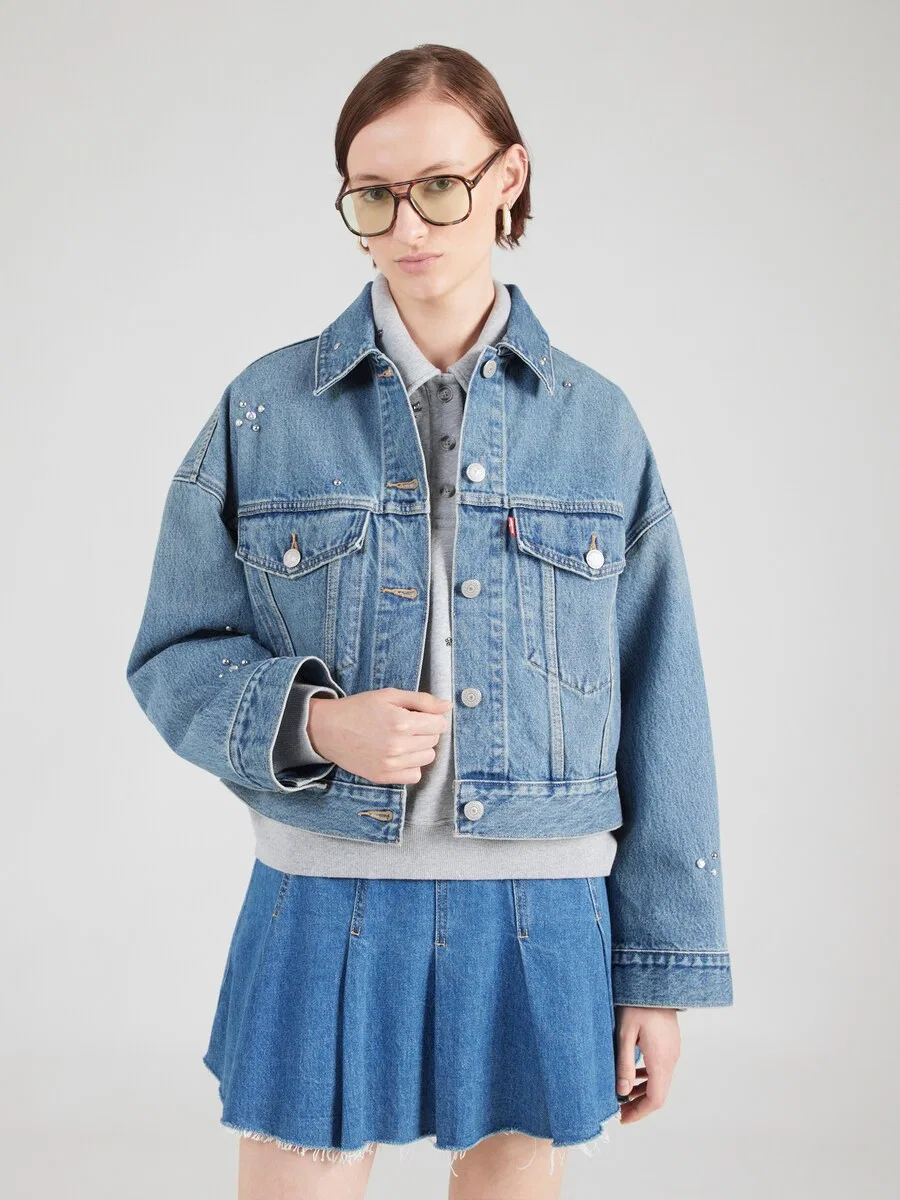 Куртка LEVI'S для межсезонья, синяя джинсовая — фото 3