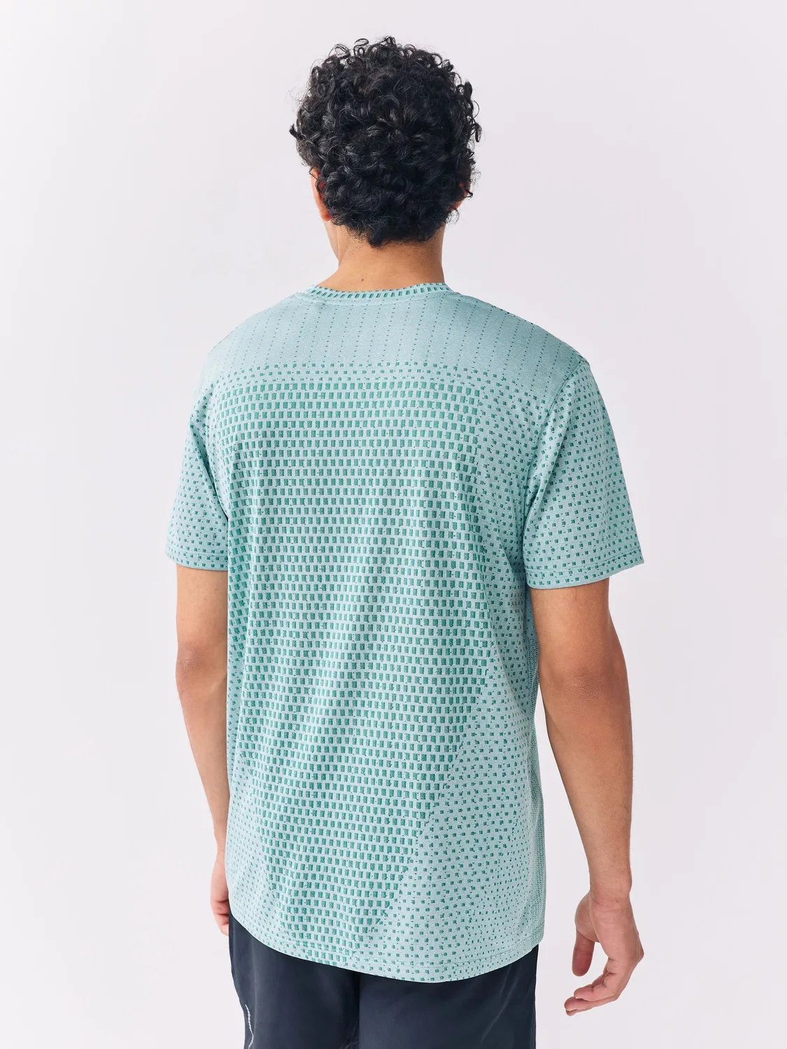 Футболка с жаккардовым узором, Premium Next, бирюзовый — фото 3