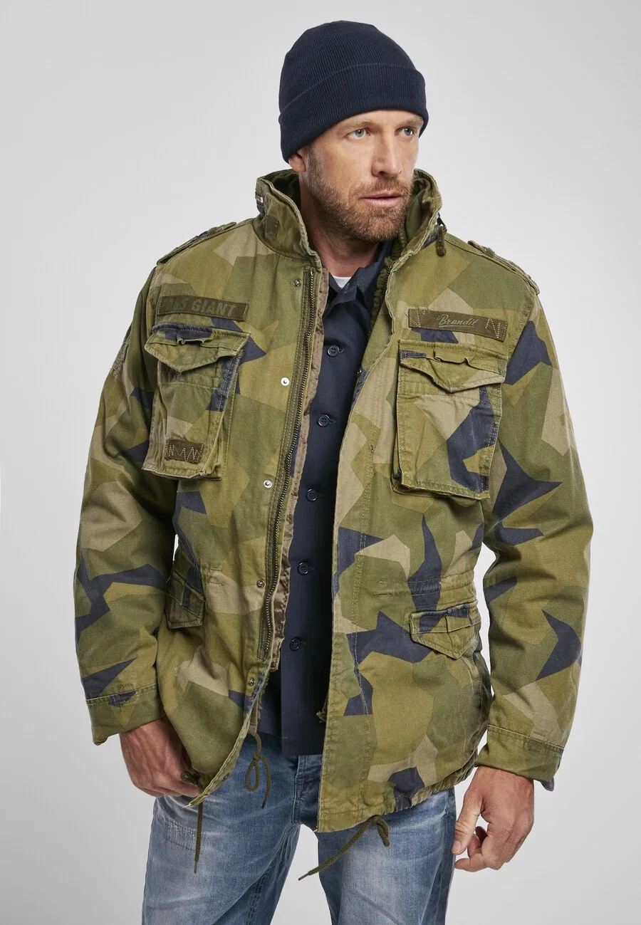 Куртка Brandit Between-Season Jacket 'Giant' в цветах хаки, оливковый и тростниковый — фото 3