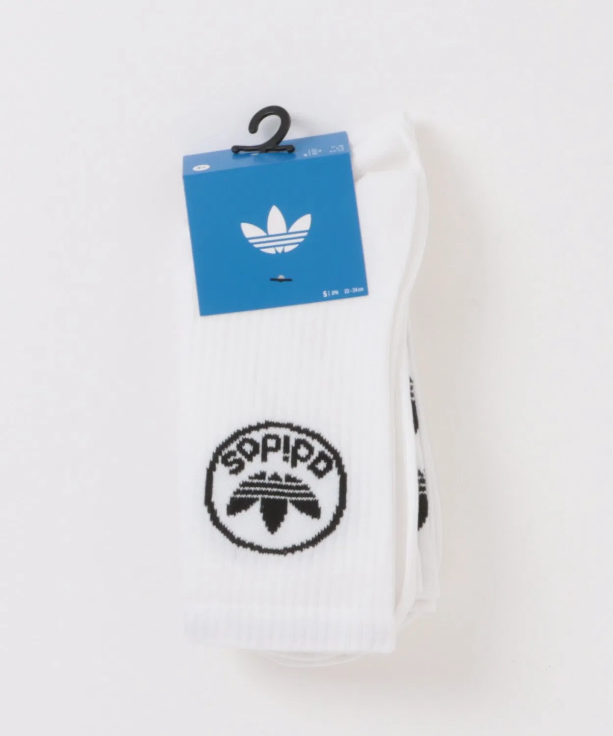 Мужской комплект носков с принтом Trefoil Adidas, Белый