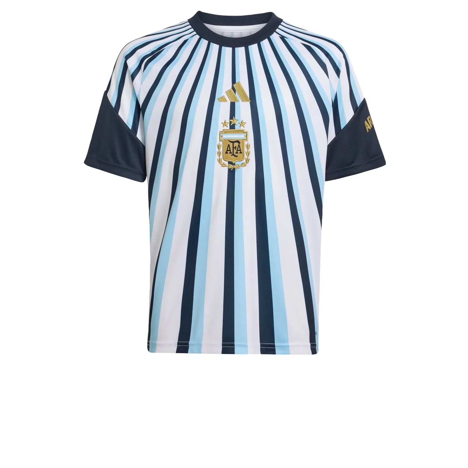 Футболка Adidas Performance Shirt Argentinien 26 Pre-Match в темно-синем и светло-голубом цветах — фото 2