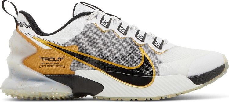 

Кроссовки Nike Force Zoom Trout LTD TF 'White Metallic Gold', белый