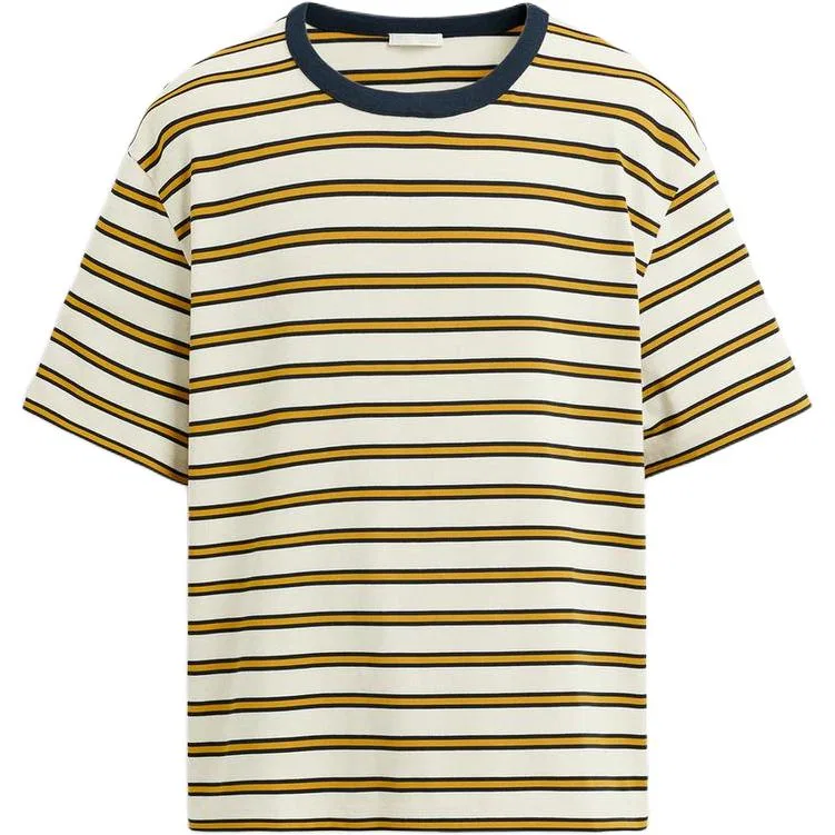 Мужская футболка с круглым вырезом Light Beige Yellow/Yellow ZARA, Light Beige Yellow/Yellow