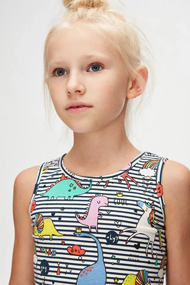 Детское платье для девочек с принтом Rainbow Unicorn Lovetti, Patterned — фото 4
