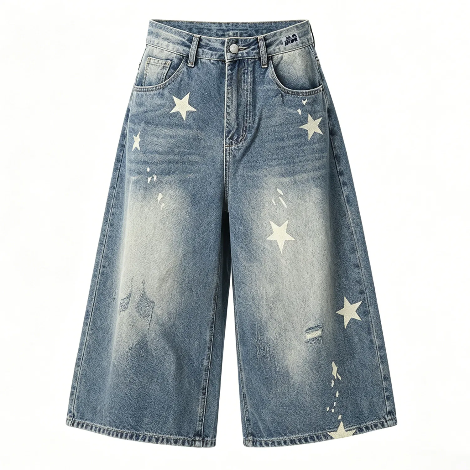 Детские джинсовые шорты с принтом Denim Shorts Unisex Blue MUSCLETECH