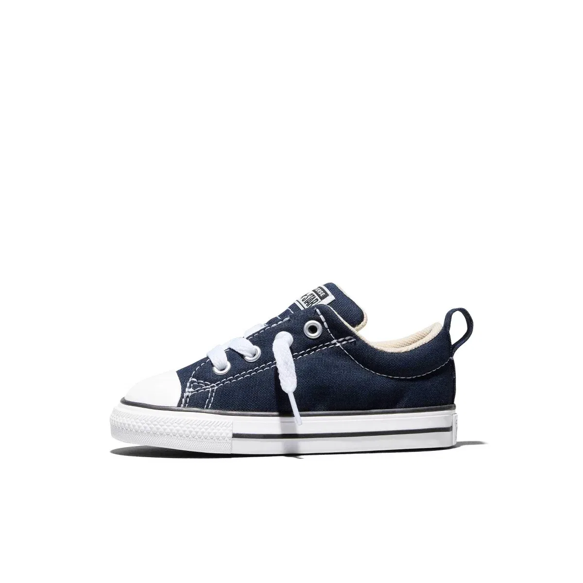 Детские кеды для девочек с принтом Converse, Navy Blue — фото 2