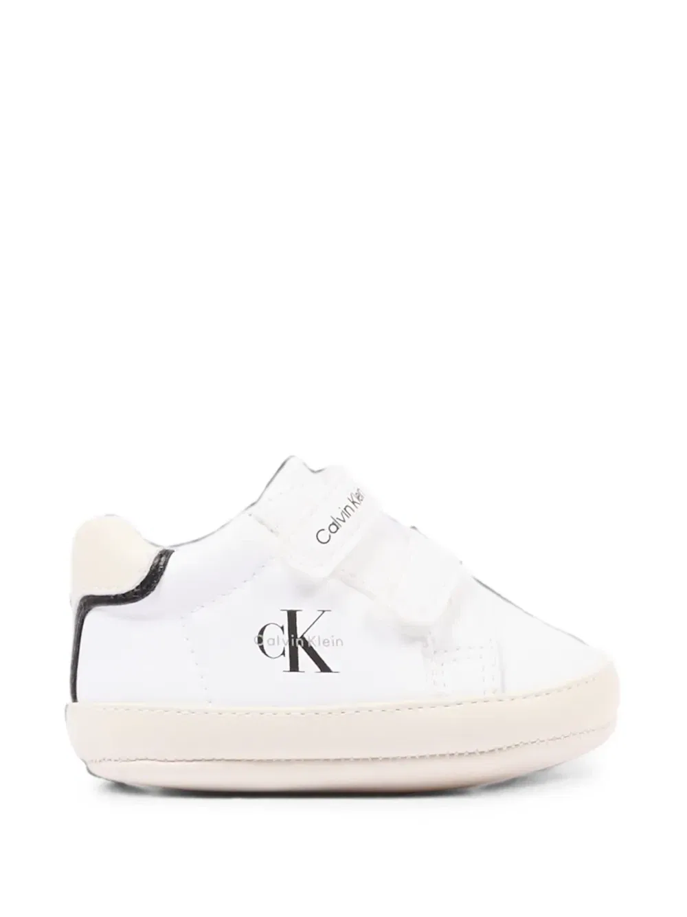 Низкие кроссовки на липучках с логотипом Calvin Klein Kids, белый