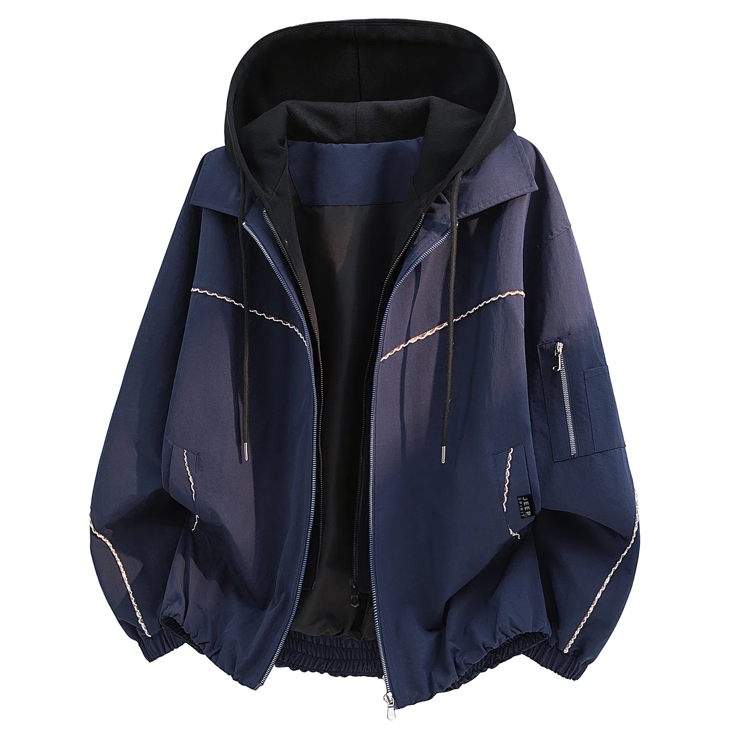 Детский худи с капюшоном и молнией JEEP SPIRIT, Navy Blue