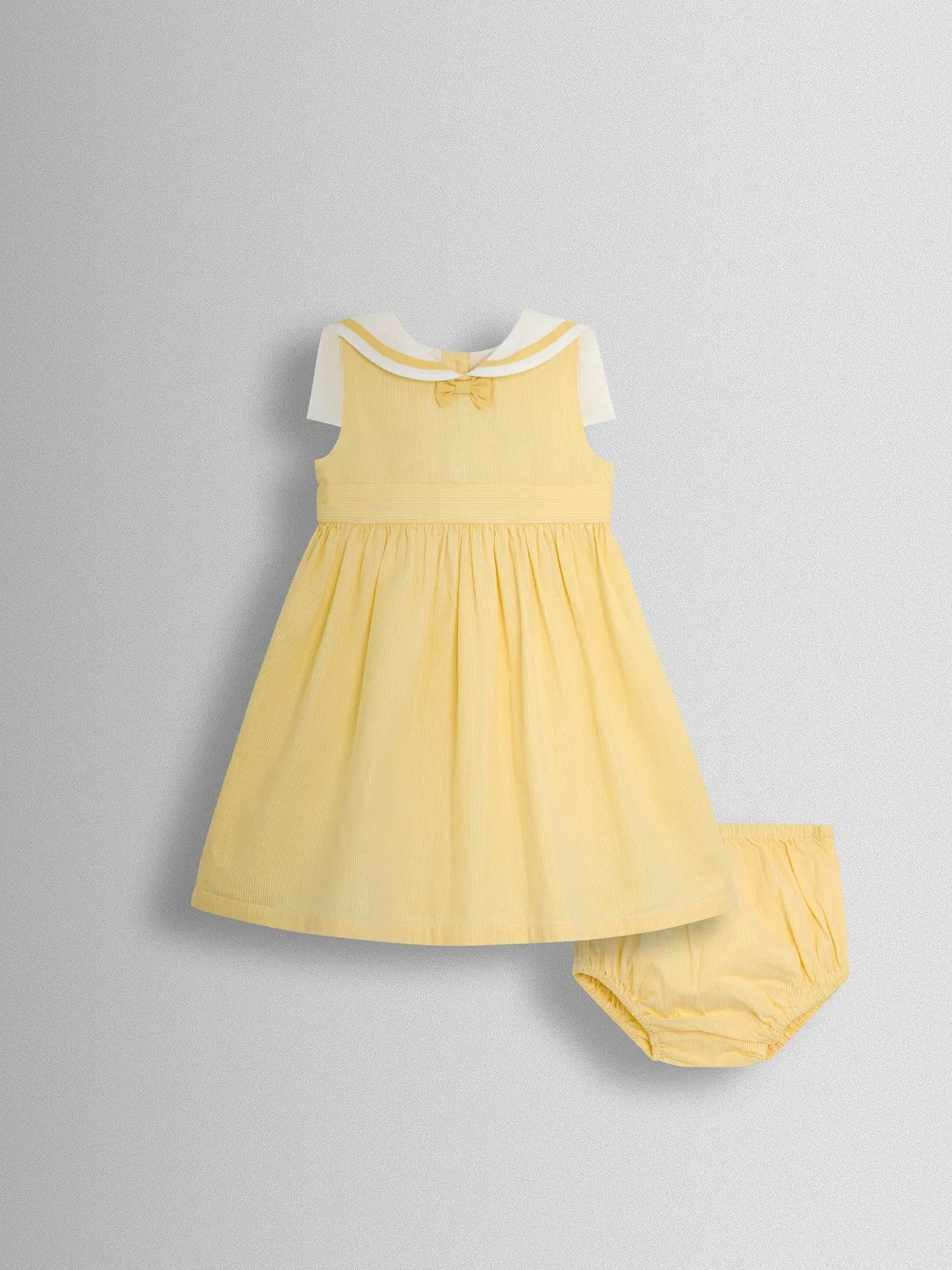 Платье в полоску, модель Sailor Stripe Jojo Maman Bébé, желтый