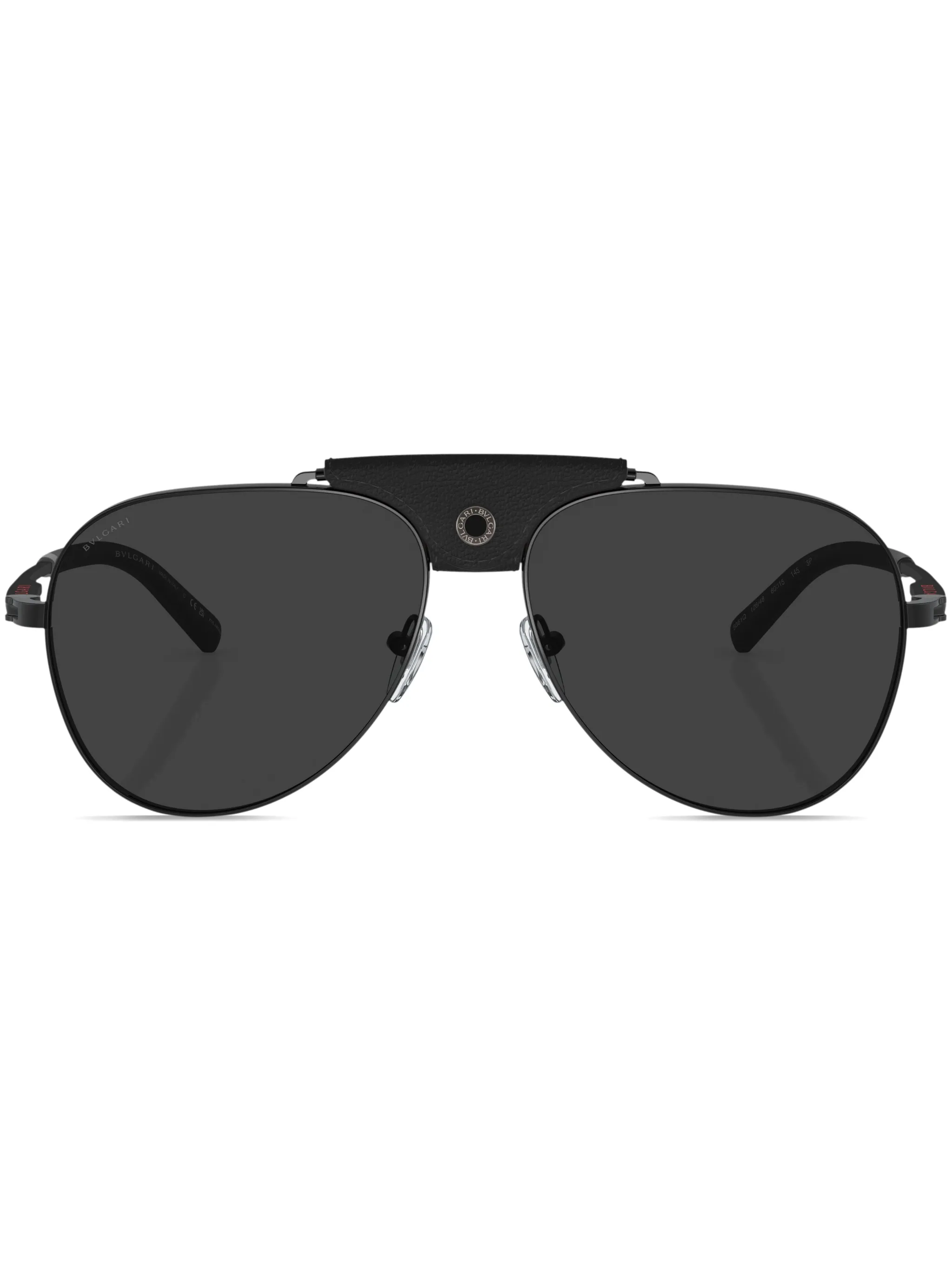 

Солнцезащитные очки-пилоты с затемненными линзами Bvlgari, черный