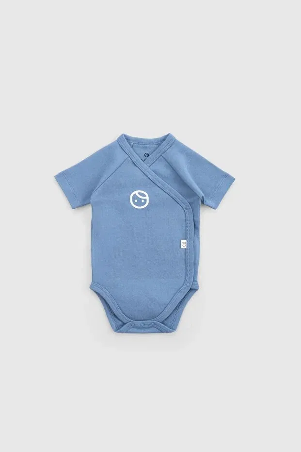 Детское боди с коротким рукавом Little Gusto, Blue