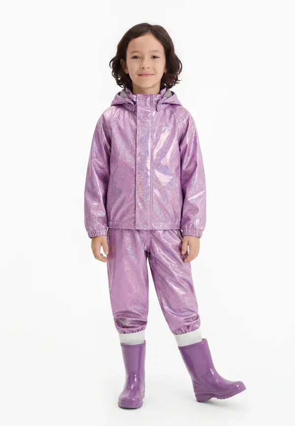 Дождевой комплект водонепроницаемый Nmfdr rain glitter set Name It, Iris Orchid