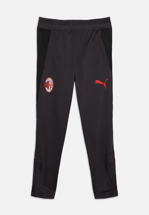 Брюки футбольные Ac milan training pants unisex Puma, Flat Dark Gray, темно-серый