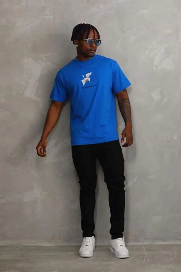 Мужская футболка с принтом Relaxed Fit Vexor, Blue — фото 4