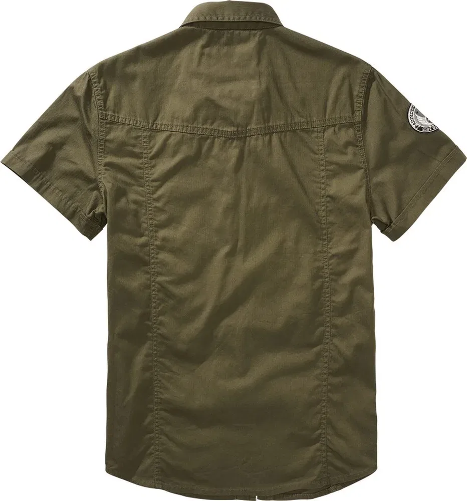 Мужская рубашка с коротким рукавом Luis Vintage Shirt Brandit, Khaki — фото 2