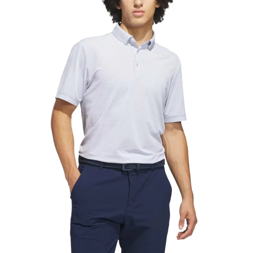 Мужская футболка для гольфа Ultimate365 Adidas, White/Collegiate Blue — фото 3