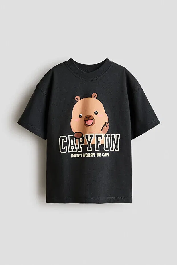 Детская футболка без рукавов H&M, Dark Gray/Capyfun