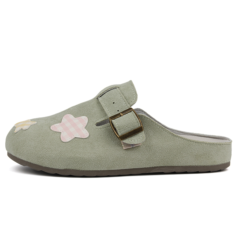 N6N8 Закрытые тапочки женские светло-зеленые, цвет Light Green