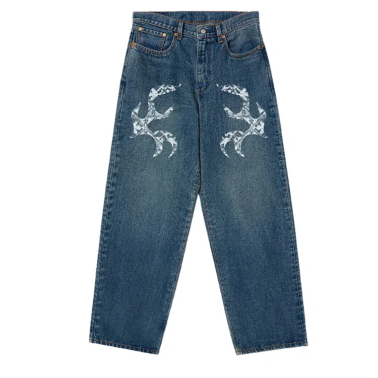 Джинсы wide leg, Levis, blue